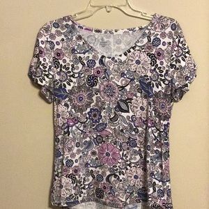 CUTE Talbots Floral Top Size PM